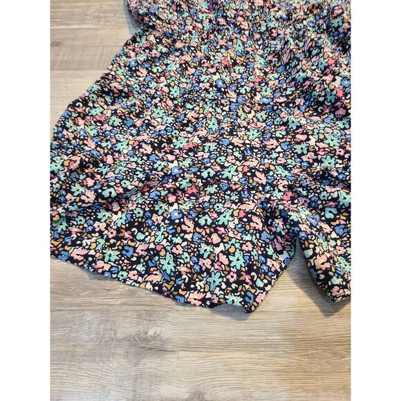 Ci sono large women's floral printed open back romper - Picture 2 of 8